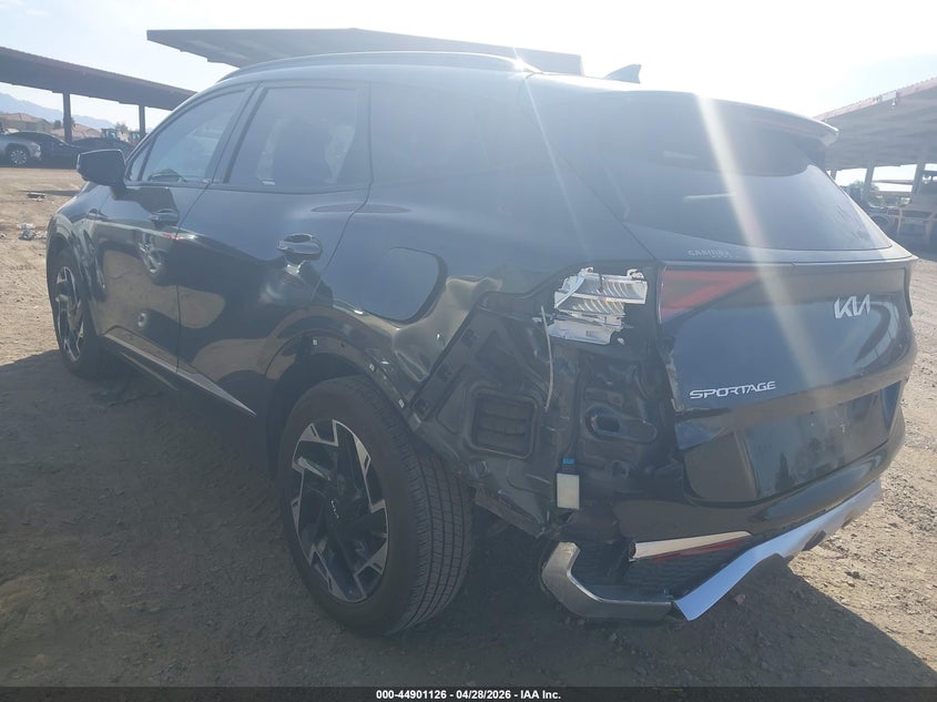 2023 Kia Sportage VIN 5XYK53AF9PG031539 IAAI salvage auction — REAR END, Salvage Title, sold $8,600 on 2026-07-14 (photo 3)