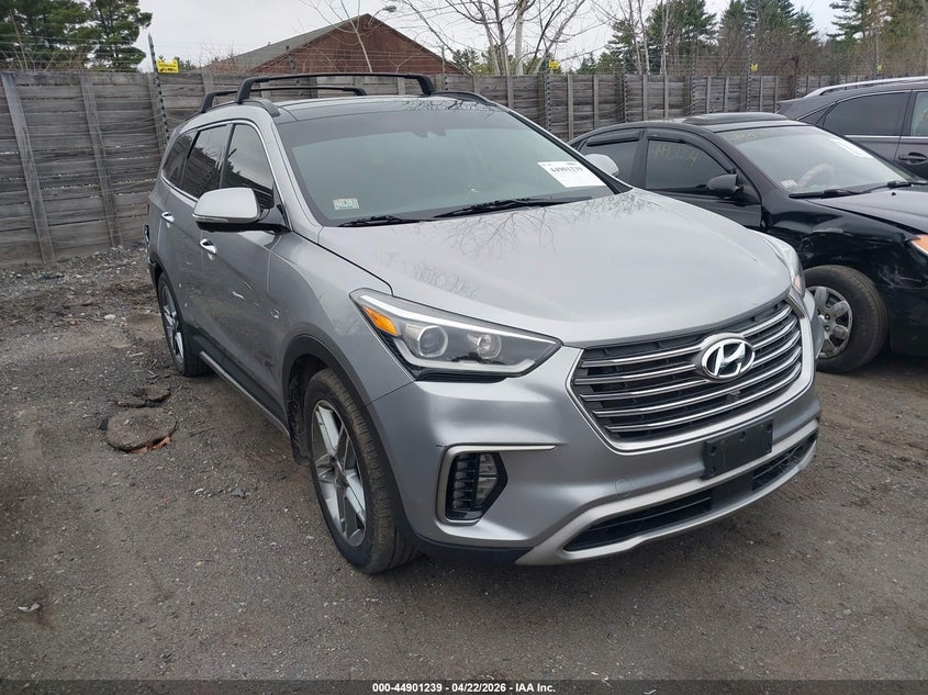 2018 Hyundai Santa fe VIN KM8SRDHF6JU271570 IAAI salvage auction — LEFT SIDE, Salvage Title, sold $5,150 on 2026-07-17 (photo 1)