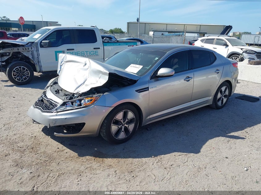 2013 Kia Optima VIN KNAGM4AD0D5044811 IAAI salvage auction — FRONT END, Rebuildable (Florida), sold $25 on 2026-07-21 (photo 2)