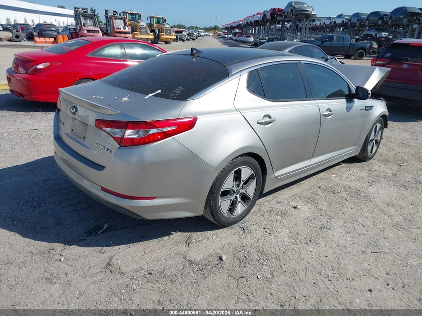 2013 Kia Optima VIN KNAGM4AD0D5044811 IAAI salvage auction — FRONT END, Rebuildable (Florida), sold $25 on 2026-07-21 (photo 4)