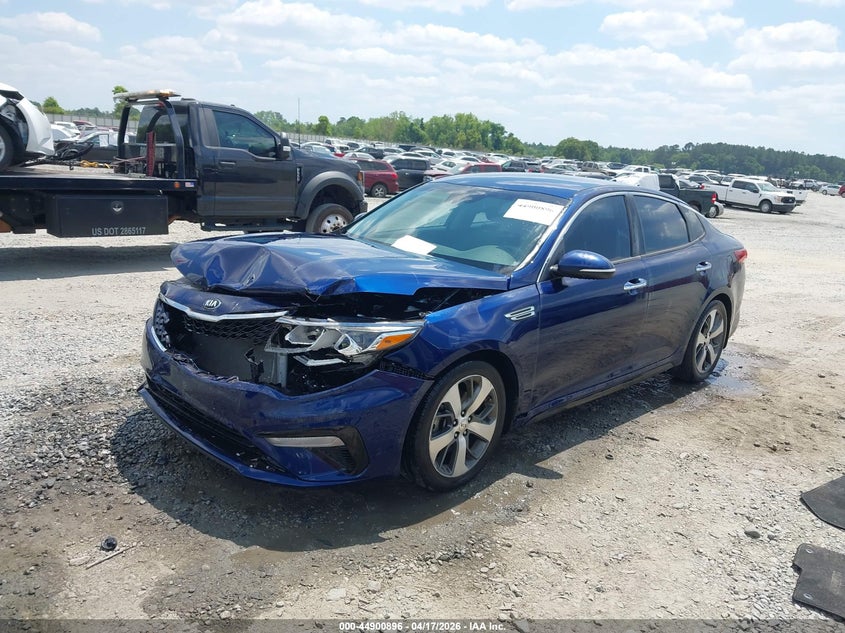 2019 Kia Optima VIN 5XXGT4L36KG367635 IAAI salvage auction — FRONT END, Wait Title, sold $1,050 on 2026-07-31 (photo 2)