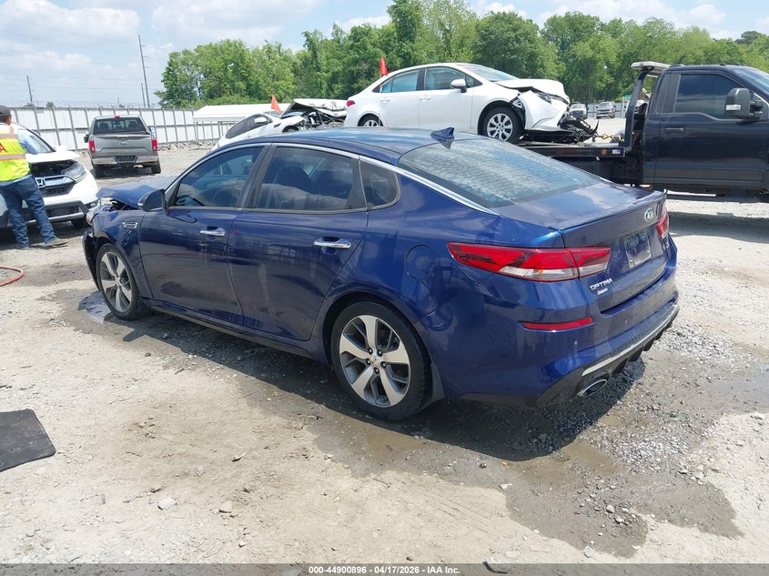 2019 Kia Optima VIN 5XXGT4L36KG367635 IAAI salvage auction — FRONT END, Wait Title, sold $1,050 on 2026-07-31 (photo 3)