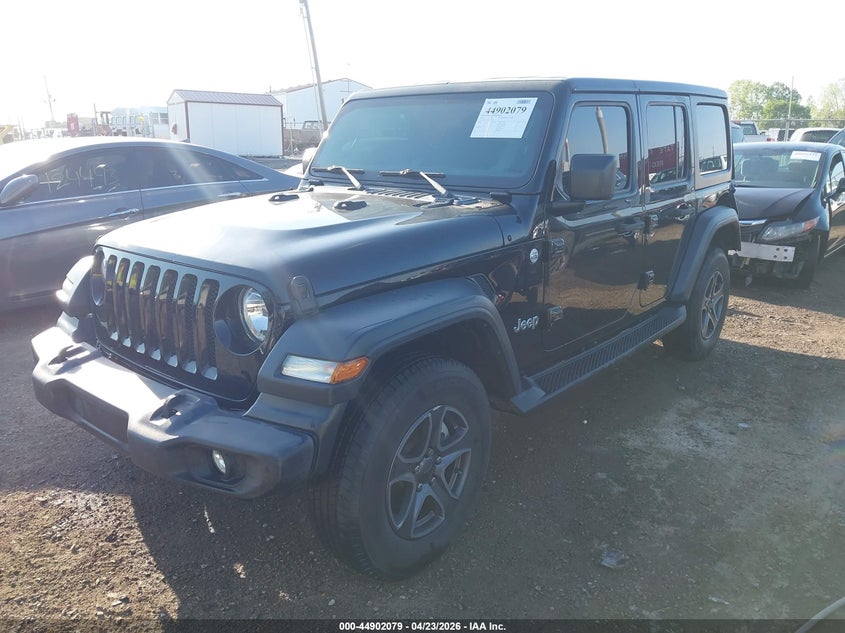 2018 Jeep Wrangler / VIN 1C4HJXDG3JW115397 IAAI salvage auction — REAR END, Clear (Indiana), sold $8,200 on 2026-07-11 (photo 2)