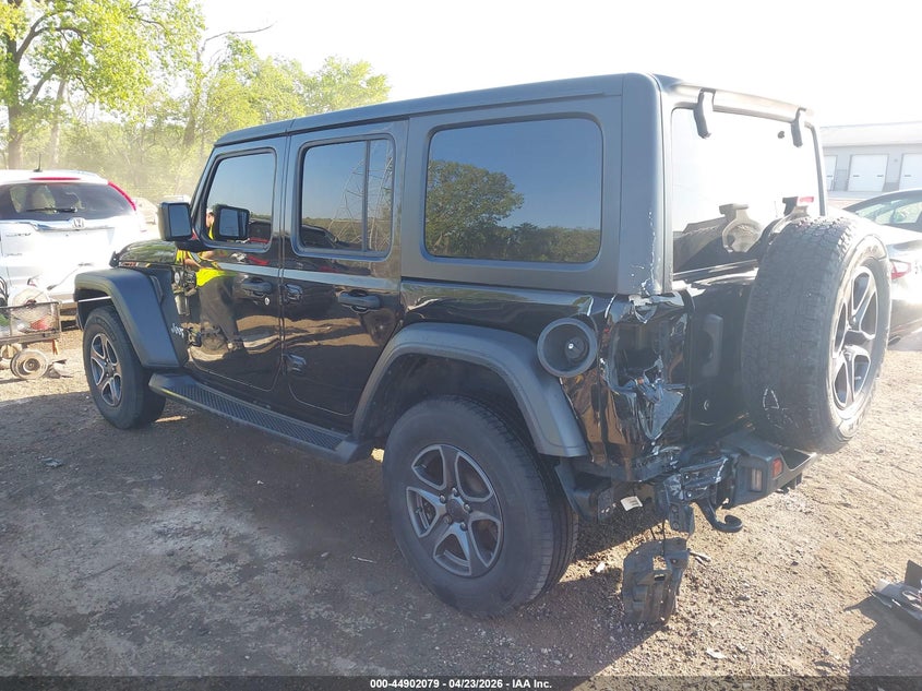 2018 Jeep Wrangler / VIN 1C4HJXDG3JW115397 IAAI salvage auction — REAR END, Clear (Indiana), sold $8,200 on 2026-07-11 (photo 3)