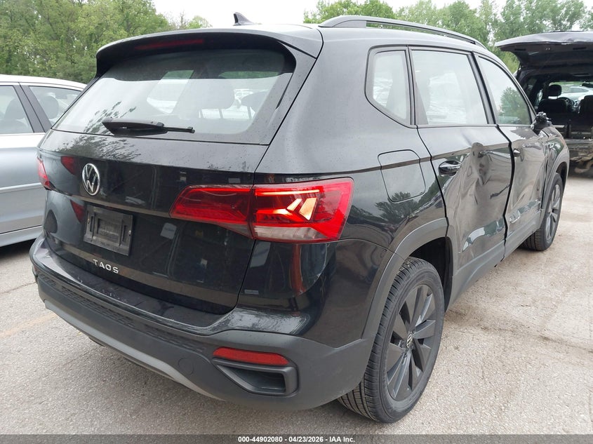 2023 Volkswagen Taos VIN 3VVDX7B28PM365510 IAAI salvage auction — SIDE, Salvage Title, sold $7,200 on 2026-09-02 (photo 4)