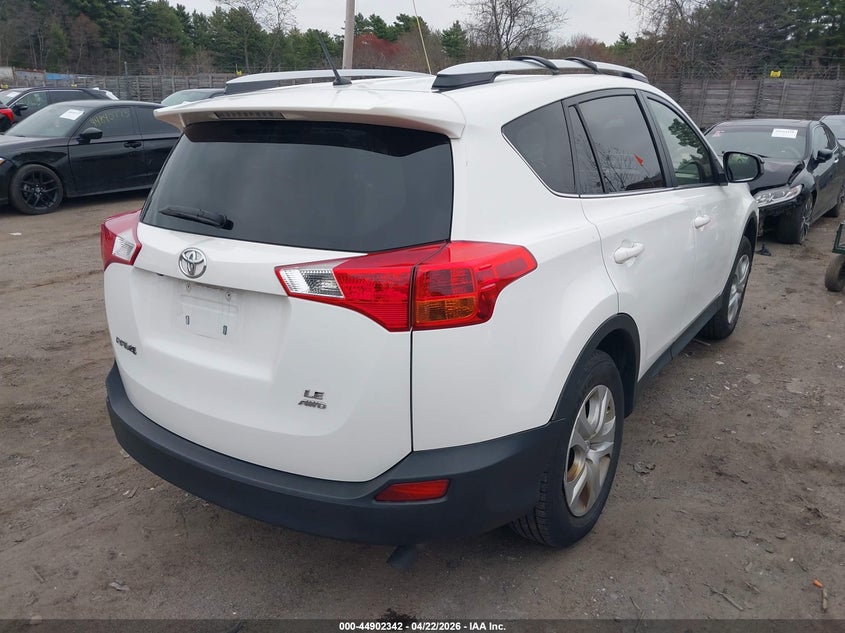 2015 Toyota Rav 4 VIN JTMBFREV3FJ048899 IAAI salvage auction — REAR END, Salvage (Massachusetts), sold $2,800 on 2026-07-10 (photo 4)