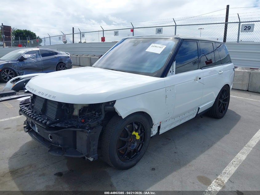 2020 Land rover RANGE ROVER VIN SALGS2RU6LA591730 IAAI salvage auction — FRONT & REAR, Salvage Title, sold $21,400 on 2026-07-29 (photo 2)