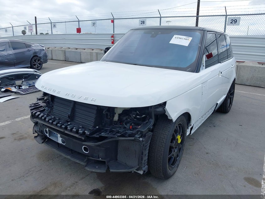 2020 Land rover RANGE ROVER VIN SALGS2RU6LA591730 IAAI salvage auction — FRONT & REAR, Salvage Title, sold $21,400 on 2026-07-29 (photo 6)