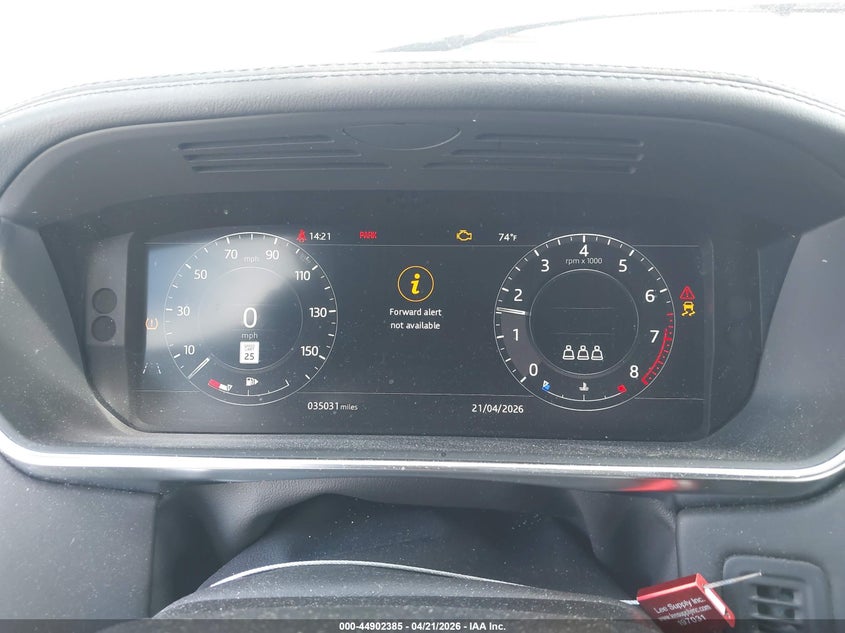 2020 Land rover RANGE ROVER VIN SALGS2RU6LA591730 IAAI salvage auction — FRONT & REAR, Salvage Title, sold $21,400 on 2026-07-29 (photo 7)