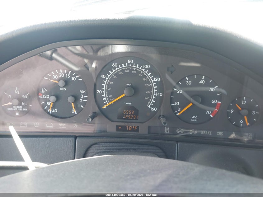 1998 Mercedes-benz S-klasse VIN WDBGA43G2WA382044 IAAI salvage auction — RIGHT FRONT, Salvage (California), sold $1,850 on 2026-07-16 (photo 7)