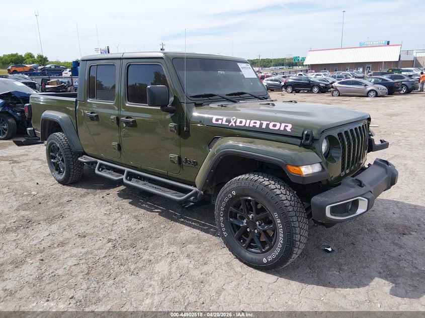 2023 Jeep Gladiator VIN 1C6HJTAG5PL556138 IAAI salvage auction — FRONT END, Salvage Title, sold $17,000 on 2026-07-29 (photo 1)