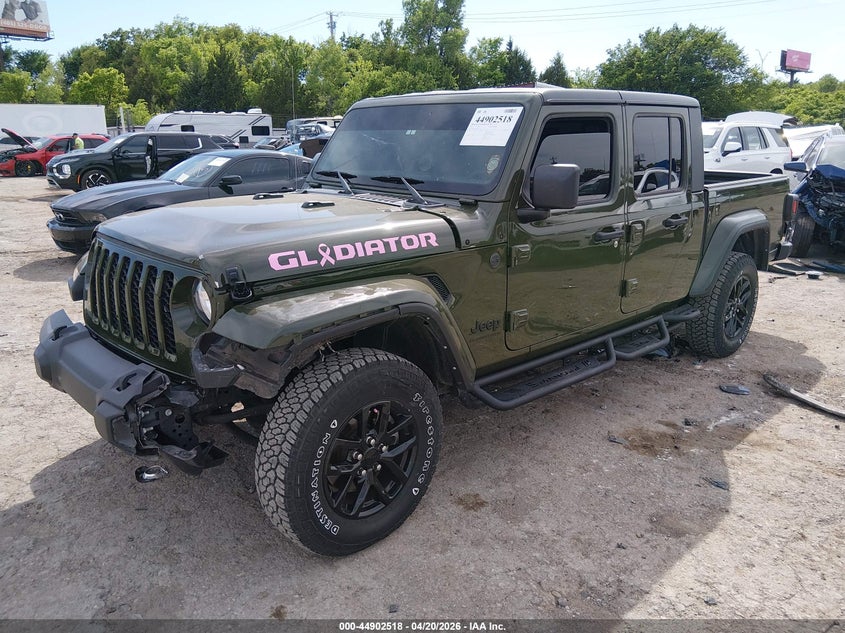 2023 Jeep Gladiator VIN 1C6HJTAG5PL556138 IAAI salvage auction — FRONT END, Salvage Title, sold $17,000 on 2026-07-29 (photo 2)