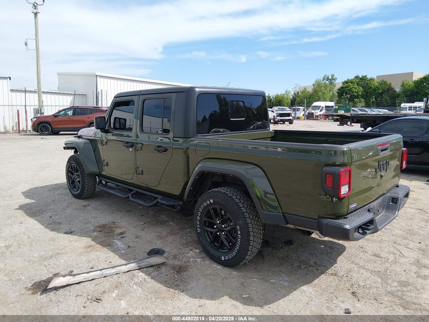 2023 Jeep Gladiator VIN 1C6HJTAG5PL556138 IAAI salvage auction — FRONT END, Salvage Title, sold $17,000 on 2026-07-29 (photo 3)