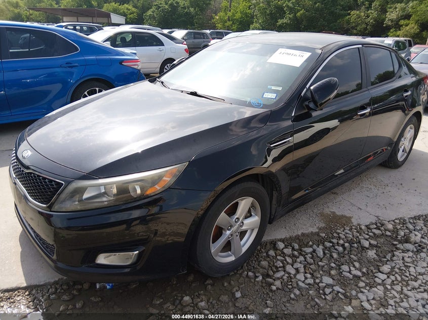 2015 Kia Optima VIN 5XXGM4A73FG456538 IAAI salvage auction — NORMAL WEAR, Original (Texas), sold $0 on 2026-10-09 (photo 2)