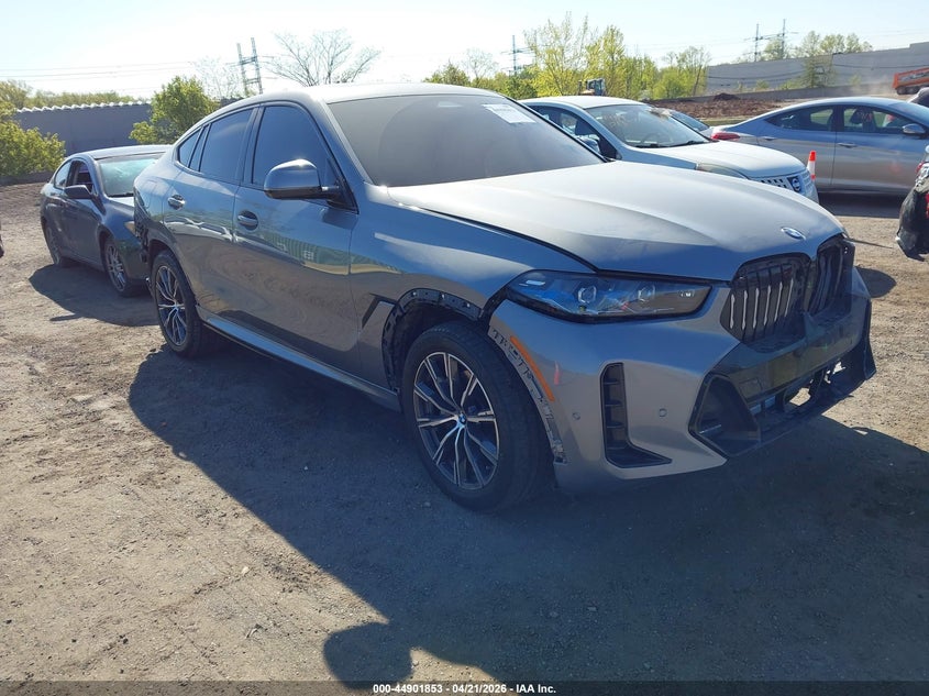 2025 BMW X6 VIN 5UX33EX03S9X00034 IAAI salvage auction — REAR END, Wait Title, sold $42,675 on 2026-07-20 (photo 1)