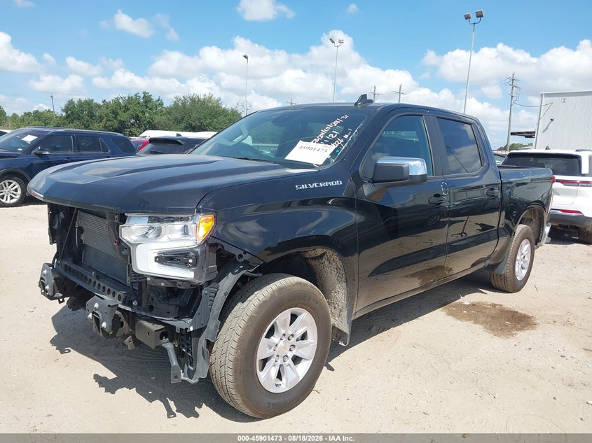2026 Chevrolet Silverado VIN 1GCPACED6TZ182750 IAAI salvage auction — RIGHT FRONT, Enterprise Vehicles Clear Only (Florida), sold $21,000 on 2026-08-22 (photo 2)