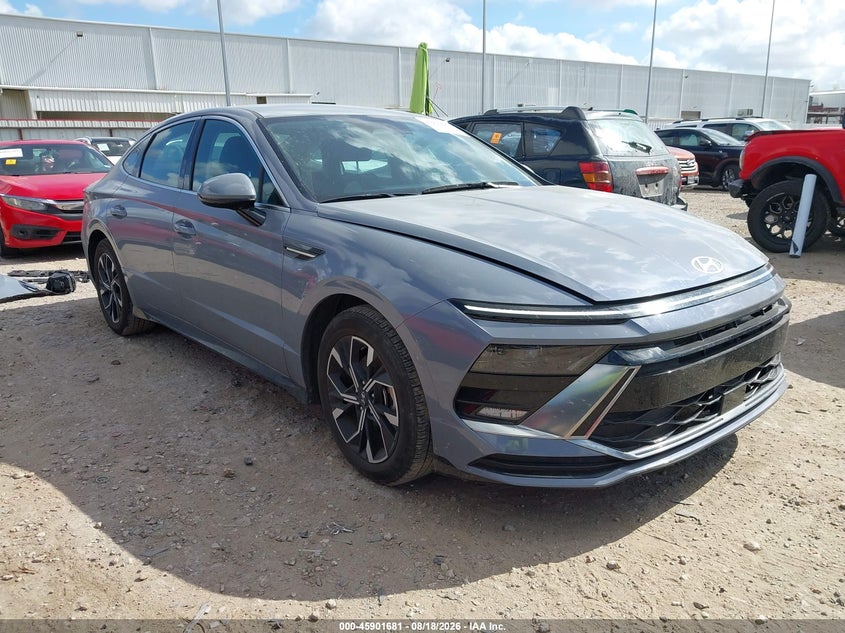 2025 Hyundai Sonata VIN KMHL64JA9SA467534 IAAI salvage auction — LEFT FRONT, Enterprise Vehicles Clear Only (Florida), sold $15,300 on 2026-08-20 (photo 1)