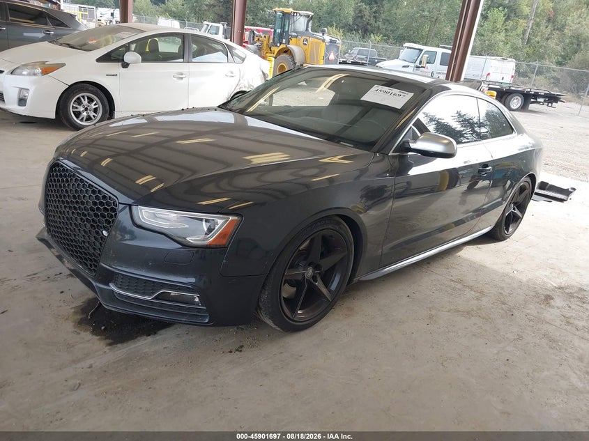 2014 Audi S5 VIN WAUCGAFR8EA015302 IAAI salvage auction — RIGHT SIDE, Salvage Title, sold $3,475 on 2026-09-10 (photo 2)