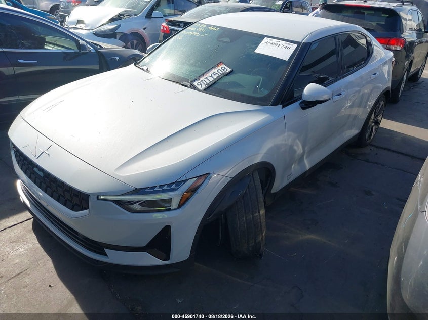 2023 Polestar 2 VIN YSMED3KA6PL115426 IAAI salvage auction — LEFT FRONT, Salvage Certificate (California), sold $9,300 on 2026-08-31 (photo 2)