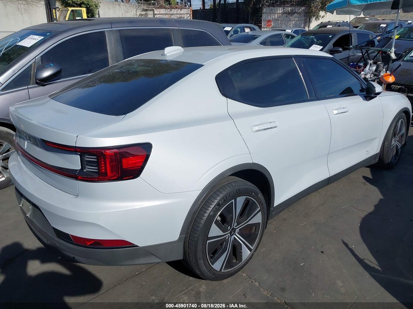 2023 Polestar 2 VIN YSMED3KA6PL115426 IAAI salvage auction — LEFT FRONT, Salvage Certificate (California), sold $9,300 on 2026-08-31 (photo 4)