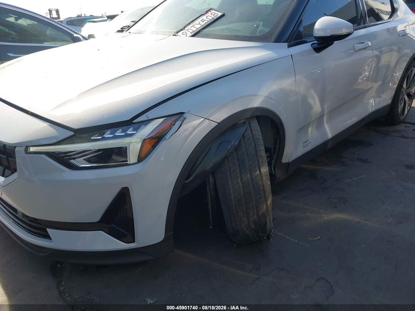 2023 Polestar 2 VIN YSMED3KA6PL115426 IAAI salvage auction — LEFT FRONT, Salvage Certificate (California), sold $9,300 on 2026-08-31 (photo 6)