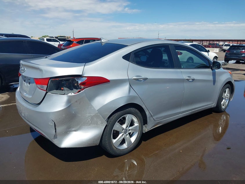 2011 Hyundai Elantra VIN KMHDH4AE8BU109504 IAAI salvage auction — REAR END, Salvage (Arizona), sold $1,150 on 2026-08-29 (photo 4)
