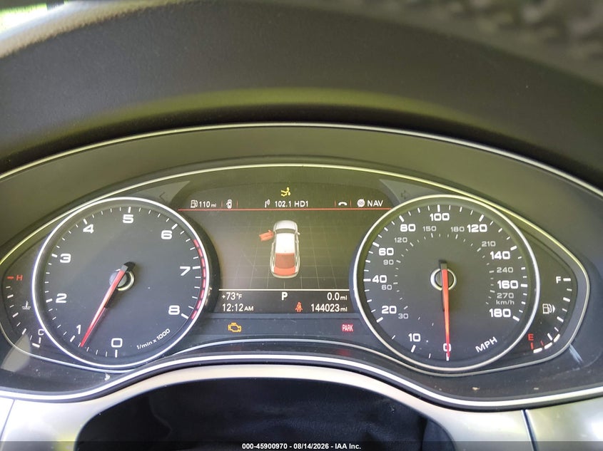 2012 Audi A7 VIN WAU2GBFC5CN163071 IAAI salvage auction — NORMAL WEAR, Wait Title, sold $2,525 on 2026-09-12 (photo 7)