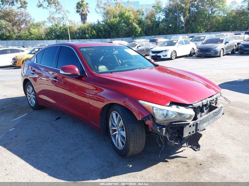 2015 Infiniti Q50 VIN JN1BV7AP0FM350747 IAAI salvage auction — NORMAL WEAR, Salvage (California), sold $2,850 on 2026-09-07 (photo 1)