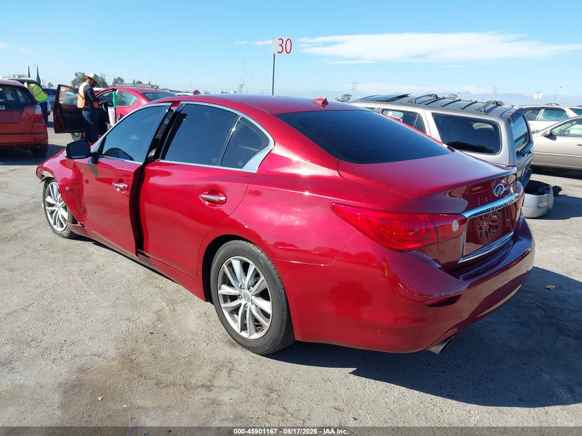 2015 Infiniti Q50 VIN JN1BV7AP0FM350747 IAAI salvage auction — NORMAL WEAR, Salvage (California), sold $2,850 on 2026-09-07 (photo 3)