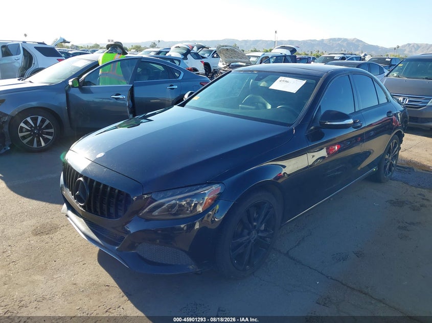 2015 Mercedes-benz C-klasse VIN 55SWF4KB9FU012025 IAAI salvage auction — REAR END, Wait Title, sold $2,550 on 2026-09-07 (photo 2)