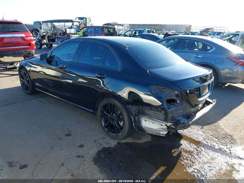 2015 Mercedes-benz C-klasse VIN 55SWF4KB9FU012025 IAAI salvage auction — REAR END, Wait Title, sold $3,650 on 2026-09-18 (photo 3)