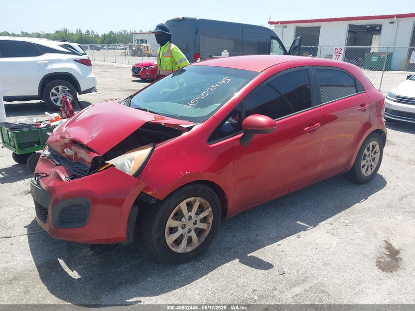 2013 Kia Rio VIN KNADM5A39D6246850 IAAI salvage auction — NORMAL WEAR, Clear (Florida), sold $25 on 2026-09-11 (photo 2)