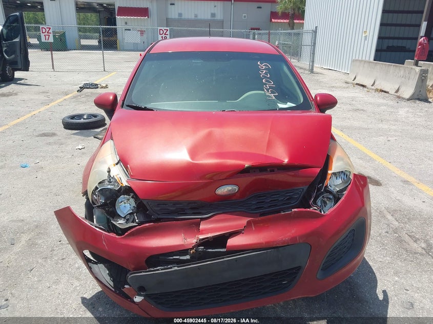 2013 Kia Rio VIN KNADM5A39D6246850 IAAI salvage auction — NORMAL WEAR, Clear (Florida), sold $25 on 2026-09-11 (photo 6)