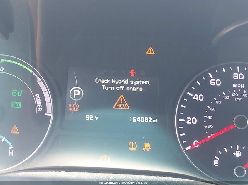 2017 Kia Optima hybrid VIN KNAGV4LD4H5007616 IAAI salvage auction — NORMAL WEAR, Clear - Dealer Only (California), sold $2,050 on 2026-09-11 (photo 7)