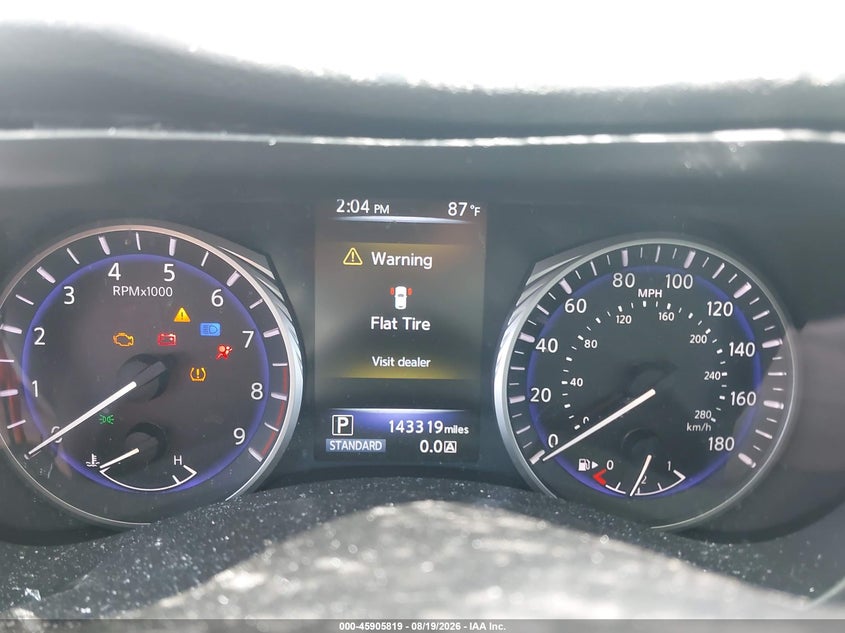 2014 Infiniti Q50 VIN JN1BV7AR4EM684294 IAAI salvage auction — FRONT END, Wait Title, sold $925 on 2026-08-30 (photo 7)