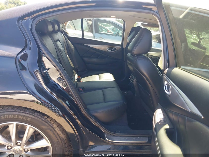 2014 Infiniti Q50 VIN JN1BV7AR4EM684294 IAAI salvage auction — FRONT END, Wait Title, sold $925 on 2026-08-30 (photo 8)