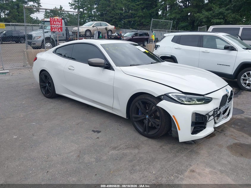 2021 BMW 4er VIN WBA13AR03MCF67070 IAAI salvage auction — FRONT END, Mv-907A (New York), sold $20,550 on 2026-09-08 (photo 1)