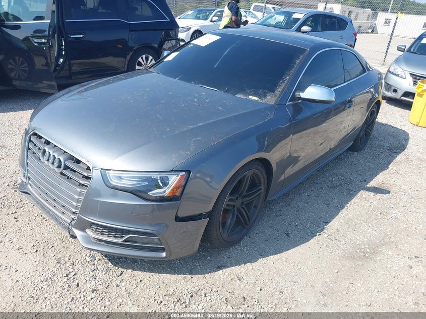 2013 Audi S5 VIN WAUVGAFR2DA006957 IAAI salvage auction — FRONT END, Wait Title, sold $1,100 on 2026-09-27 (photo 2)
