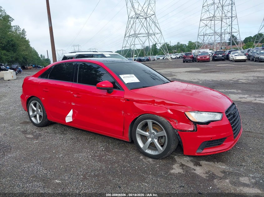 2016 Audi A3 VIN WAUB8GFF6G1019837 IAAI salvage auction — FRONT END, Salvage (Pennsylvania), sold $1,500 on 2026-09-01 (photo 1)