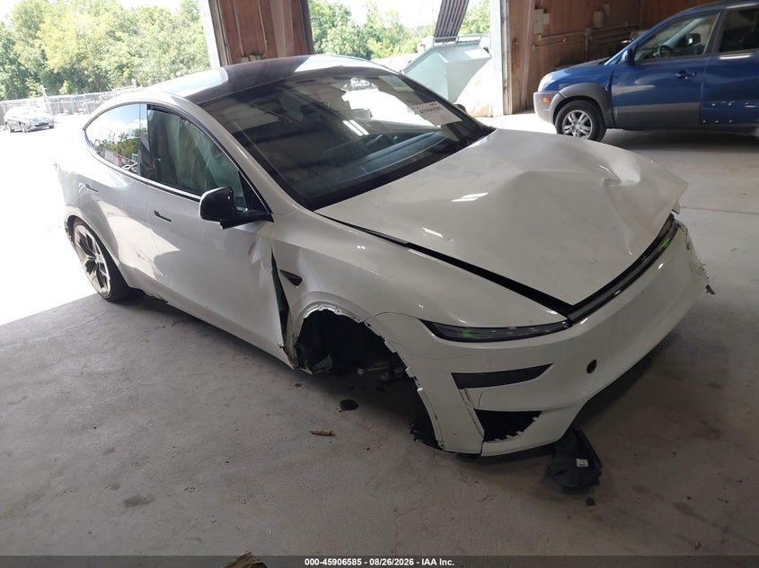 2026 Tesla Model y VIN 7SAYGDET6TA618597 IAAI salvage auction — SUSPENSION, Mv-907A (New York), sold $12,900 on 2026-09-02 (photo 1)