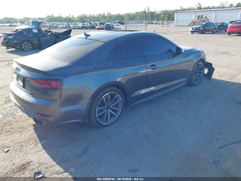 2018 Audi S5 VIN WAUP4AF51JA082292 IAAI salvage auction — FRONT END, Wait Title, sold $5,150 on 2026-09-28 (photo 4)