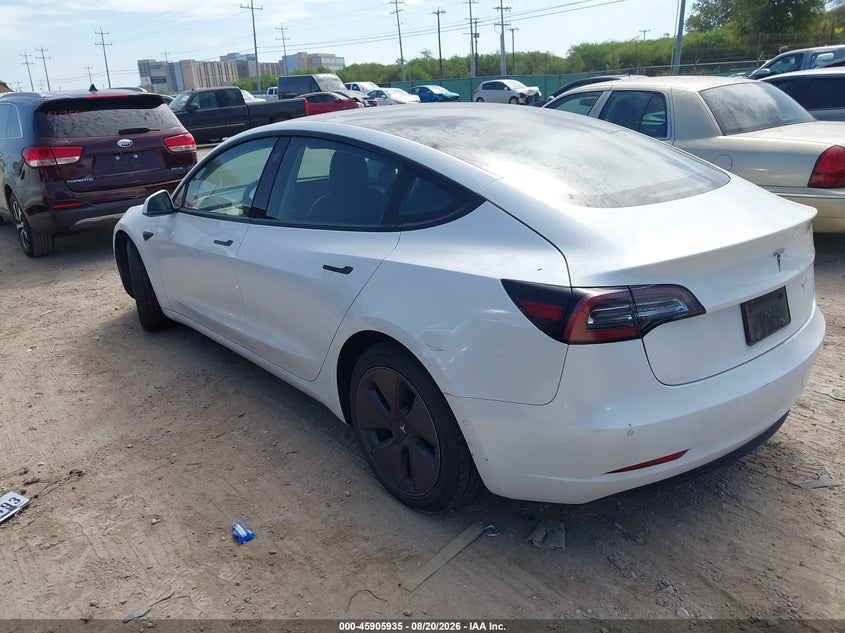 2021 Tesla Model 3 VIN 5YJ3E1EA1MF866626 IAAI salvage auction — FRAME DAMAGE, Salvage Title, sold $4,725 on 2026-10-02 (photo 3)