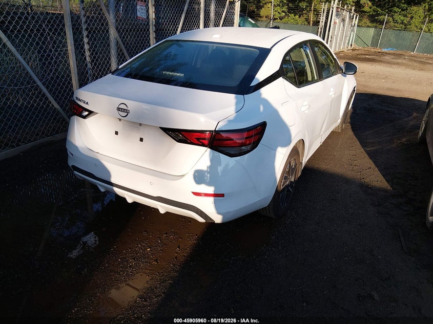 2025 Nissan Sentra VIN 3N1AB8CV8SY357734 IAAI salvage auction — RIGHT FRONT, Salvage Title, sold $13,200 on 2026-08-22 (photo 4)