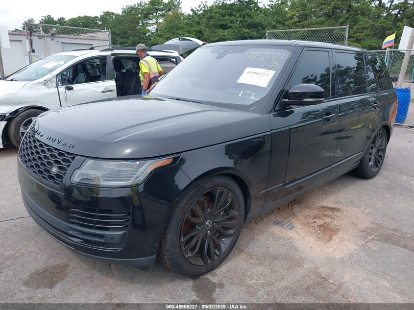 2018 Land rover RANGE ROVER VIN SALGS5RE0JA382202 IAAI salvage auction — THEFT, Salvage Title, sold $11,900 on 2026-10-05 (photo 2)