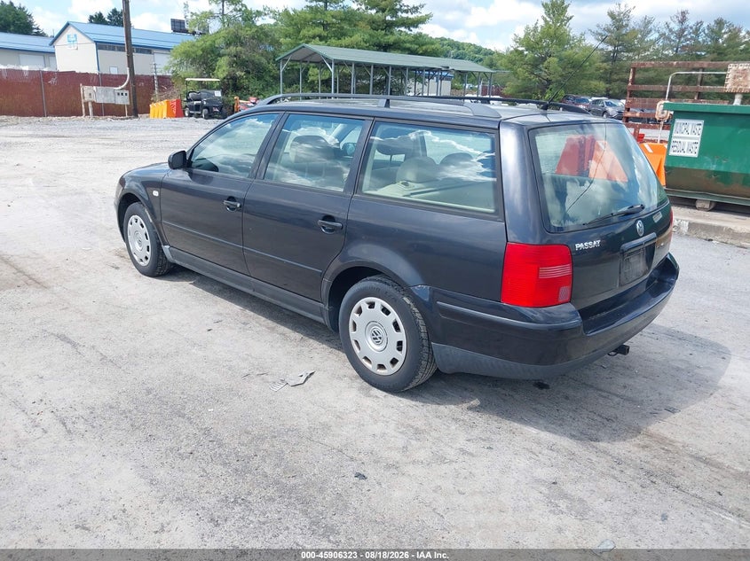 2001 Volkswagen Passat VIN WVWHC63B81E031169 IAAI salvage auction — FRONT END, Clear (Virginia), sold $275 on 2026-08-19 (photo 3)