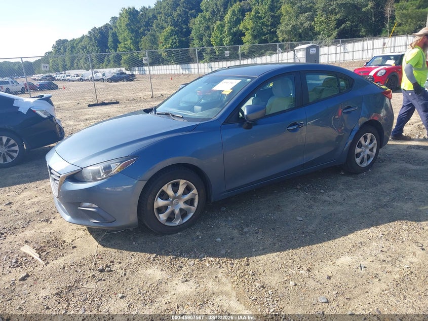 2016 Mazda 3 VIN 3MZBM1T78GM248870 IAAI salvage auction — LEFT SIDE, Salvage (Georgia), sold $975 on 2026-09-17 (photo 2)