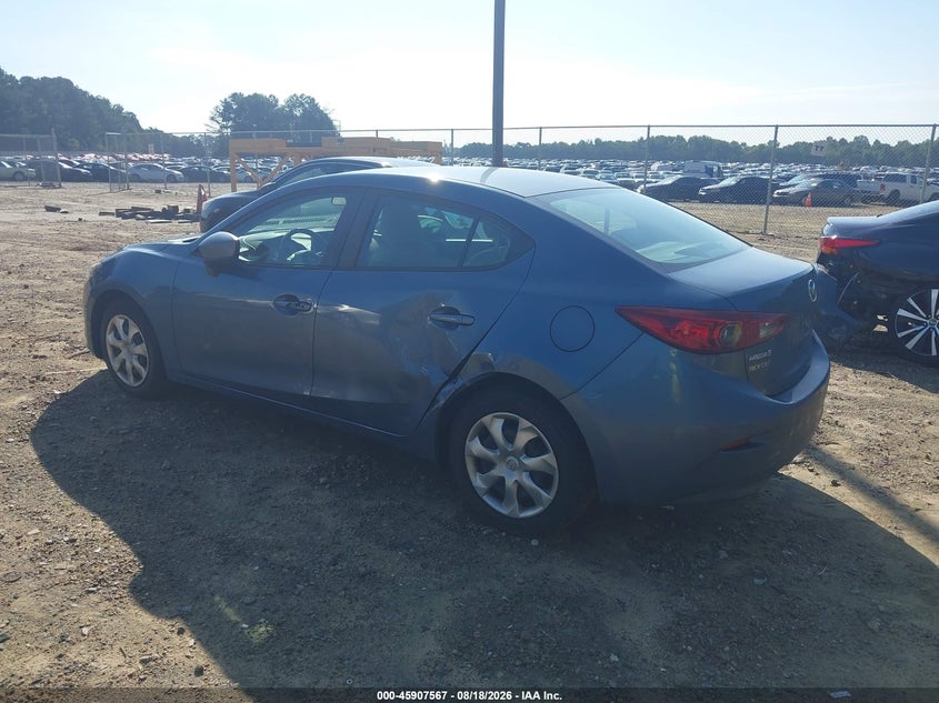 2016 Mazda 3 VIN 3MZBM1T78GM248870 IAAI salvage auction — LEFT SIDE, Salvage (Georgia), sold $975 on 2026-09-17 (photo 3)