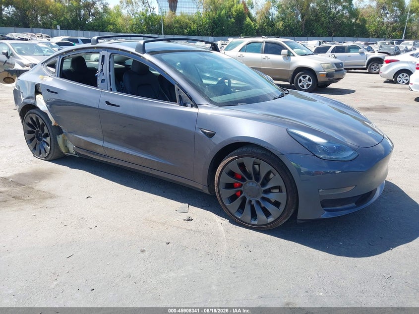 2023 Tesla Model 3 VIN 5YJ3E1EC5PF552161 — IAAI salvage auction photo