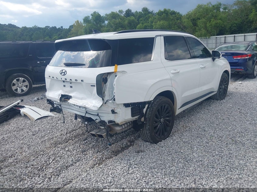 2025 Hyundai Palisade VIN KM8R7DGE4SU808760 IAAI salvage auction — REAR END, Wait Title, sold $19,100 on 2026-10-16 (photo 4)