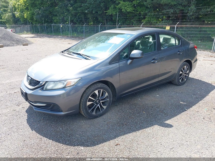 2013 Honda Civic VIN 19XFB2F86DE037287 IAAI salvage auction — NORMAL WEAR, Original (Ohio), sold $525 on 2026-09-01 (photo 2)